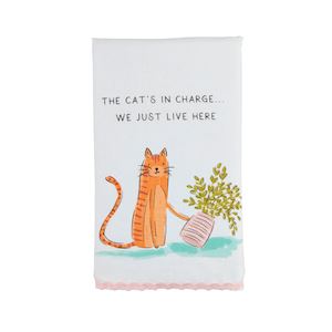 Cat In Charge Ric Rac Towel
