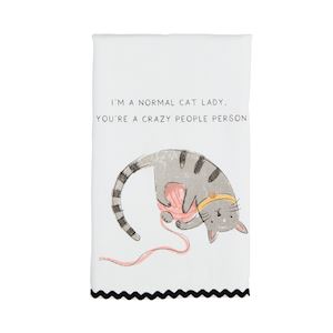 Normal Cat Ric Rac Towel Item
