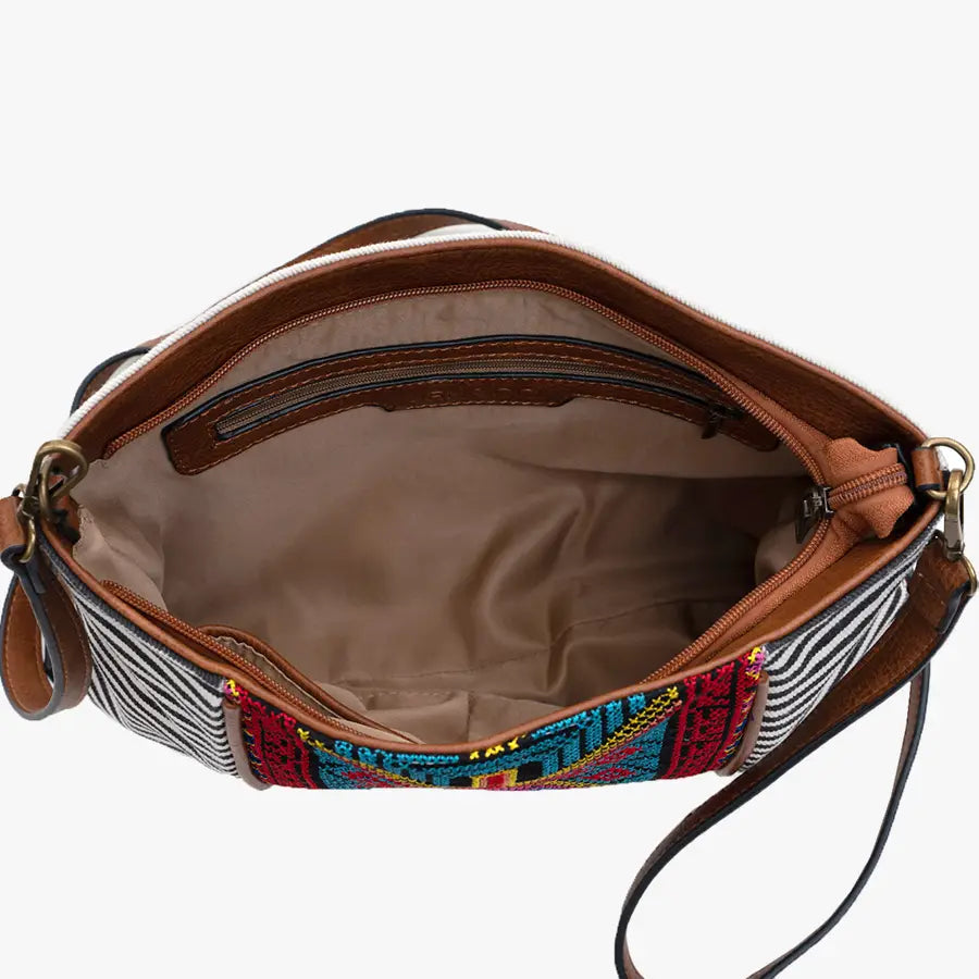 Aztec Embroidered Crossbody
