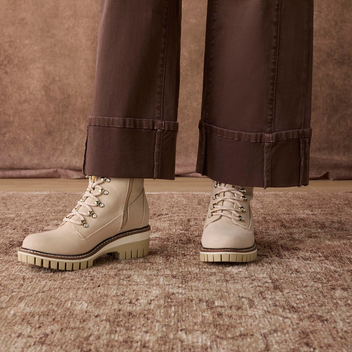 Wide Ankle Pant with Front Seam