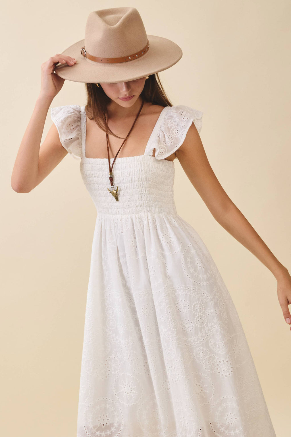 Embroidered Maxi Sundress
