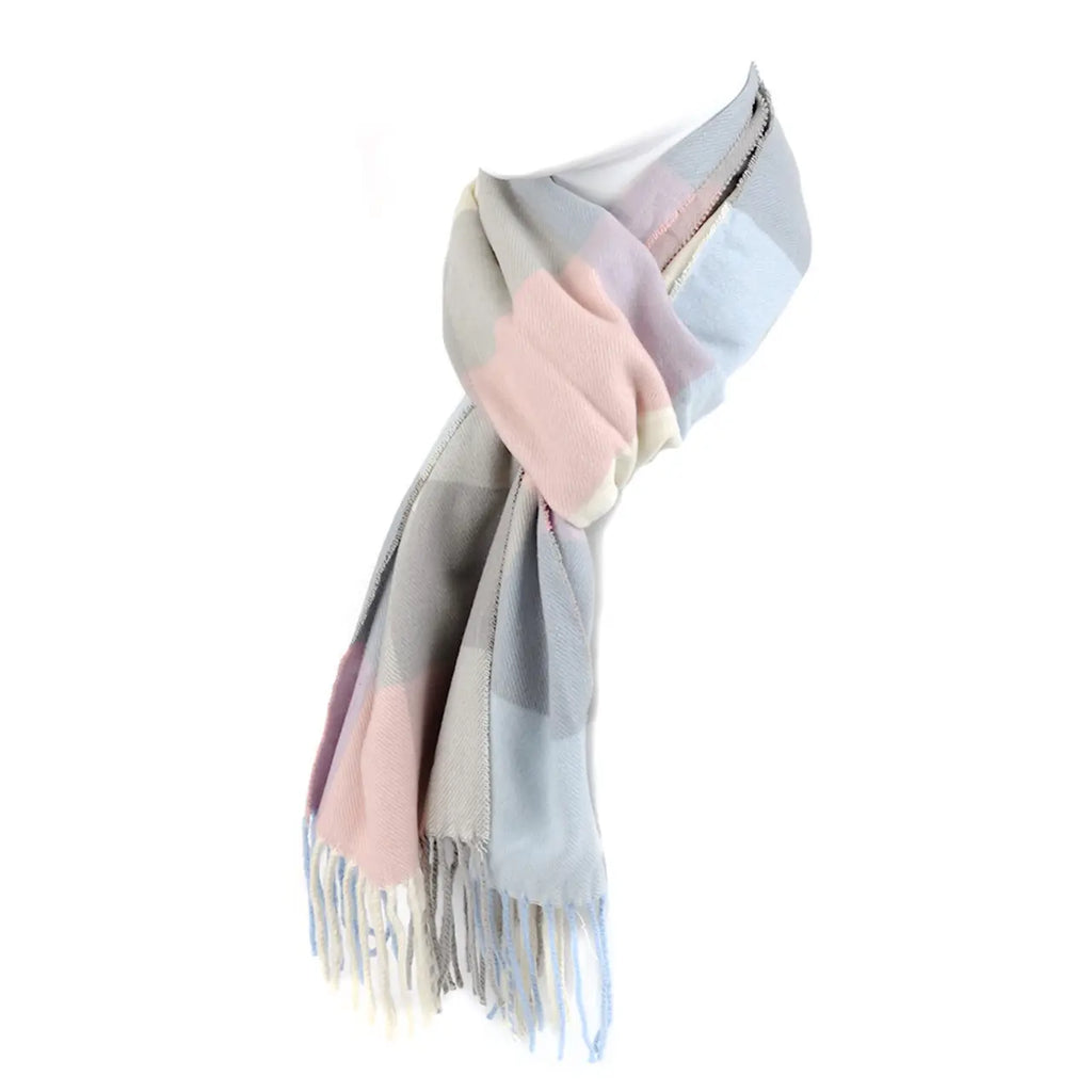 Ultra Soft Pastel Plaid Scarf