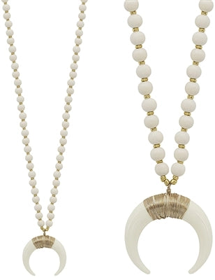 Horn Accent 32" Necklace
