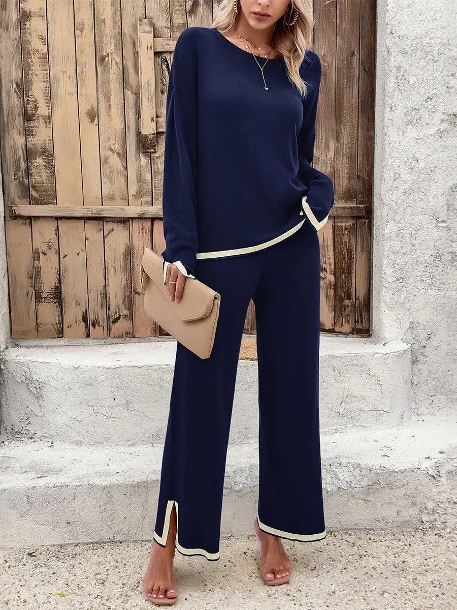 Navy Long Sleeve Lounge Pant