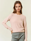 Round Neck Soft Knit Top