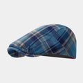 Blue Plaid Newsboy Hat
