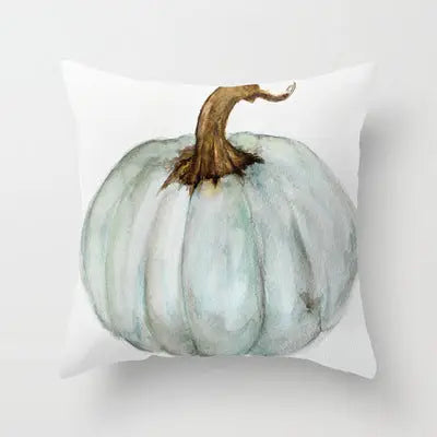 Green Fall Pumpkin 18x18 Pillow