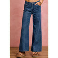 Seam Detail Stretch Mid Rise