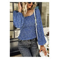 Smocked Floral Top