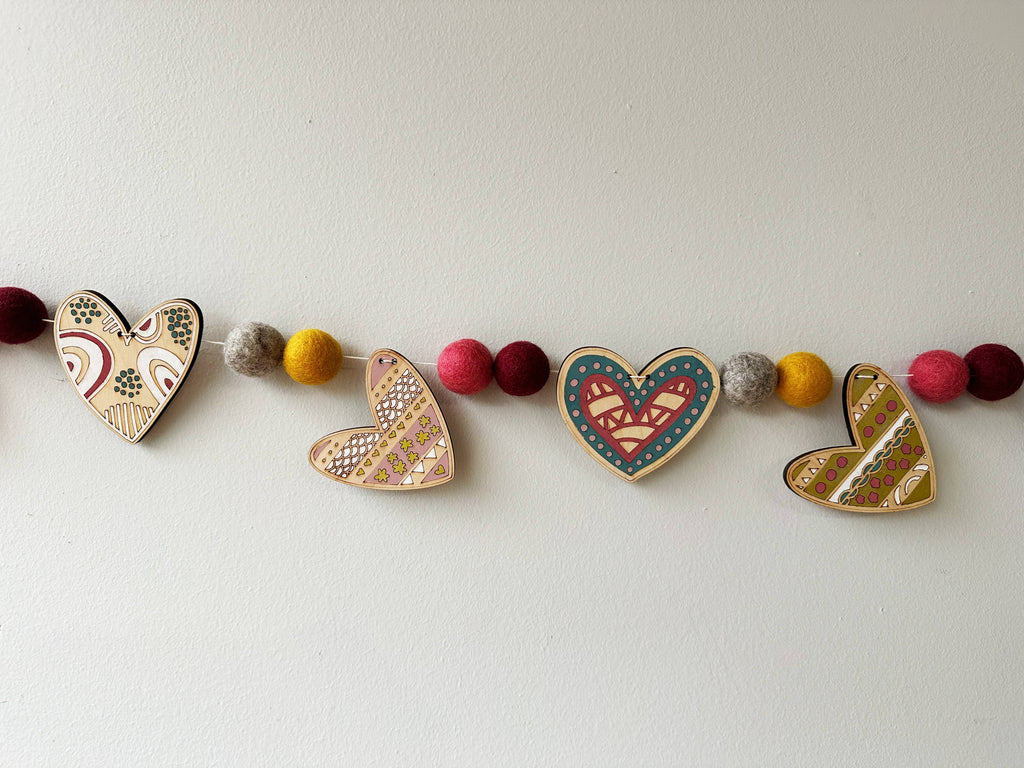 DIY Craft Kit - Heart Garland