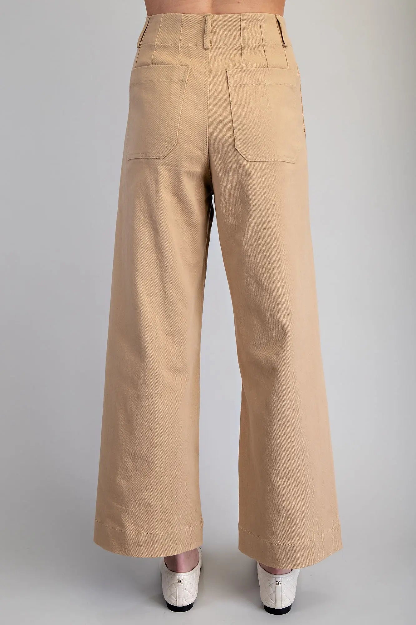 Taupe Wide Leg Pants