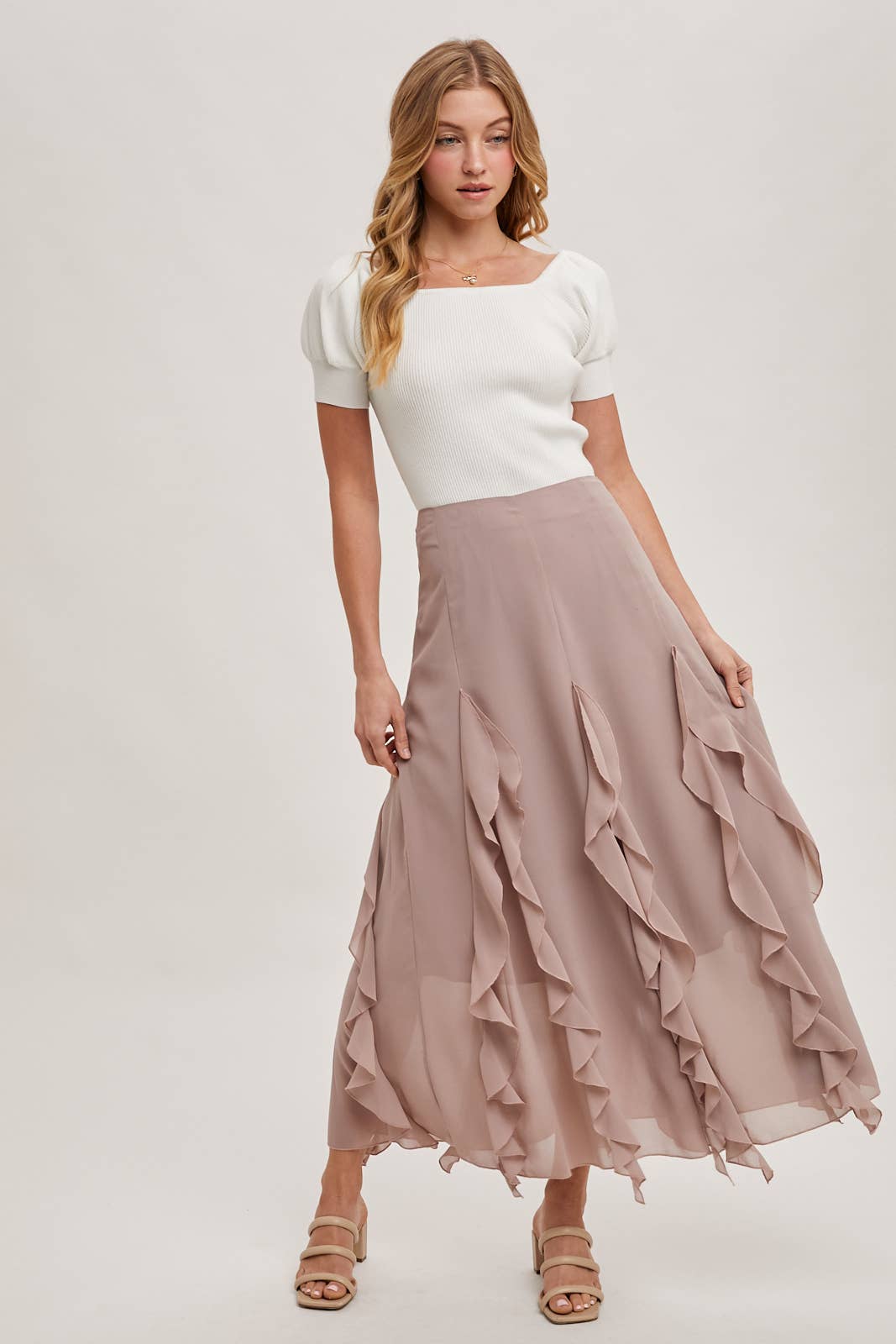 Square Neck Puff Sleeve Top