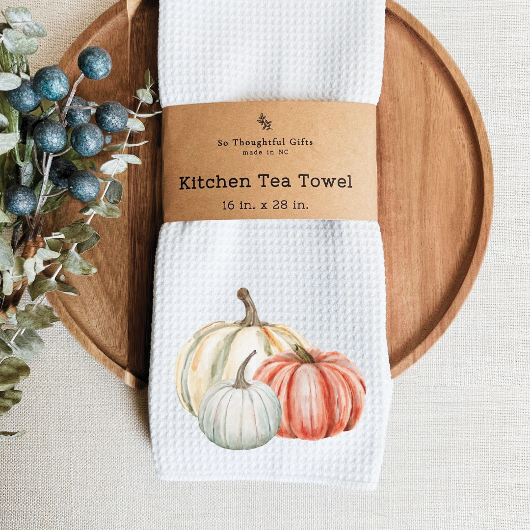 Fall Dish Towel - Pumpkins