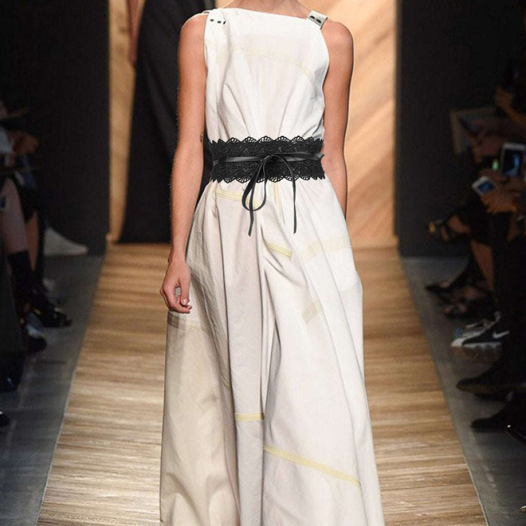 Elegant Lace Wide Waistband