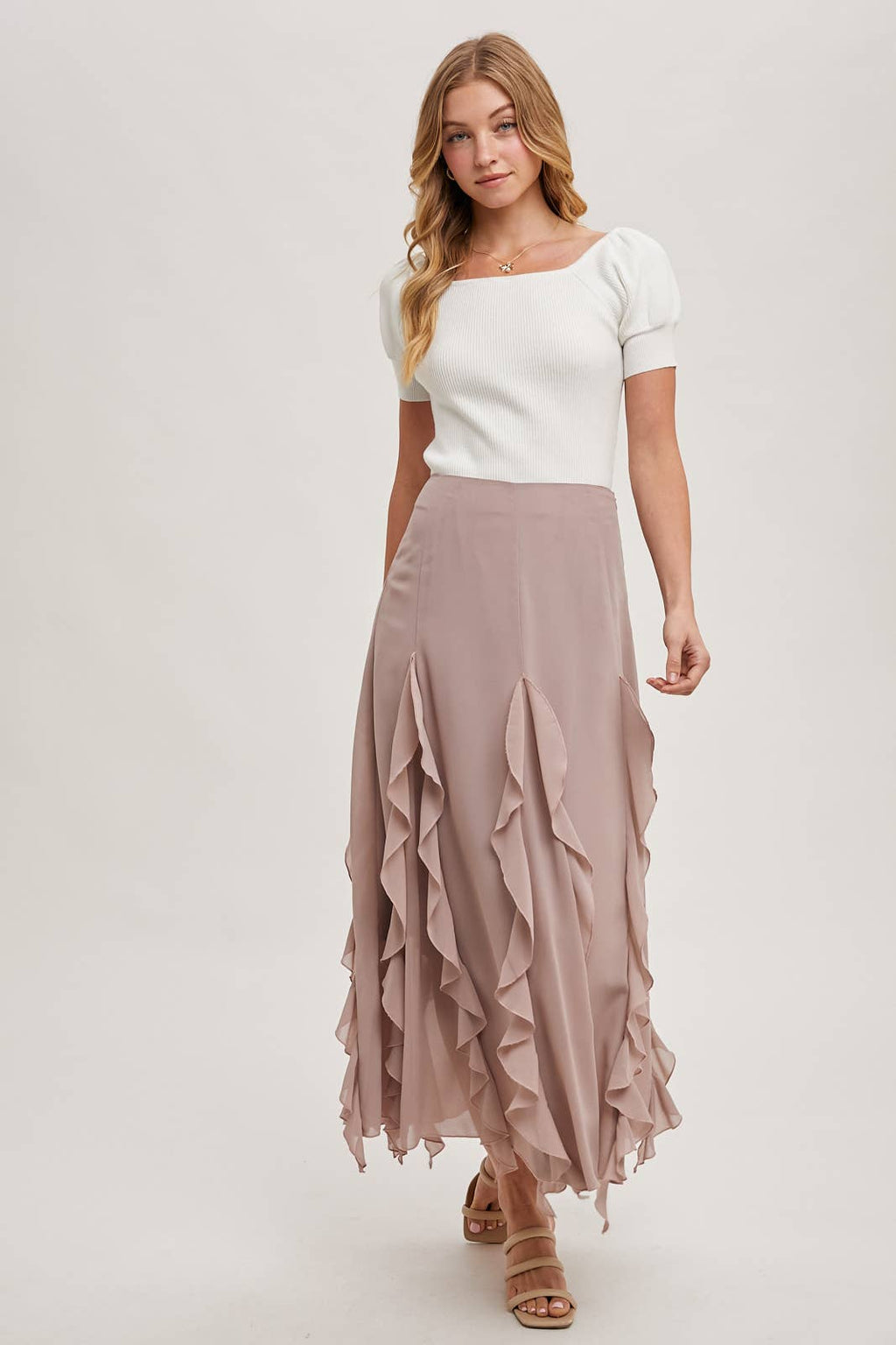 Square Neck Puff Sleeve Top