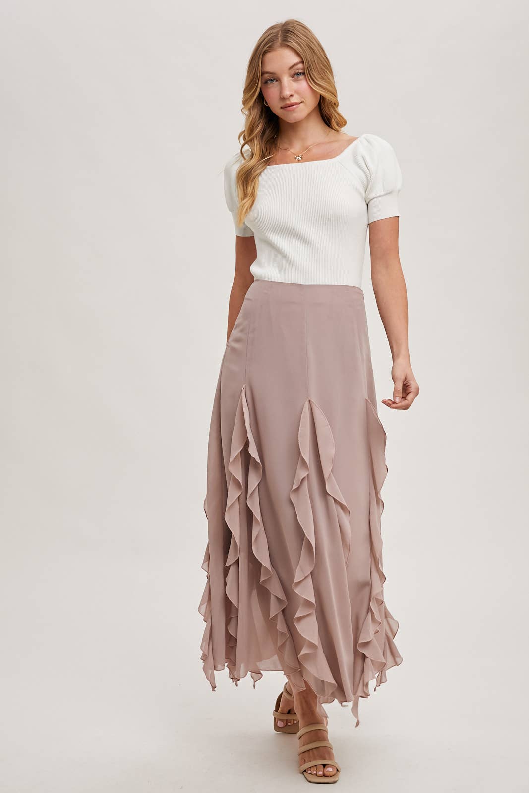 Square Neck Puff Sleeve Top