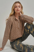 Mineral Washed Cable Knit