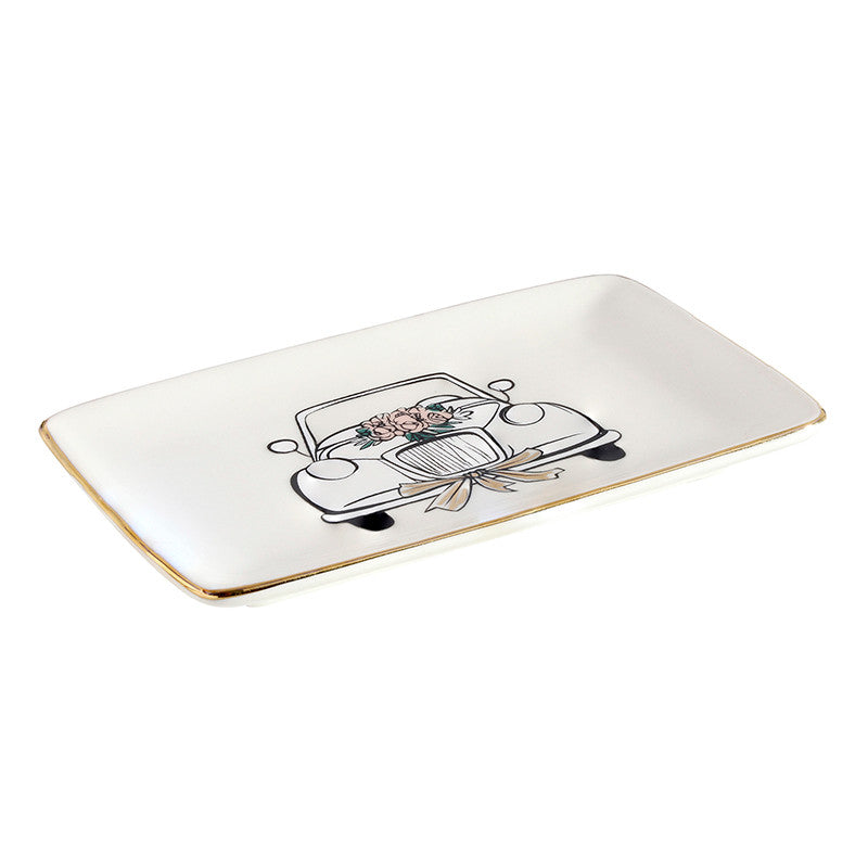Ceramic Trinket Tray - Wedding Car