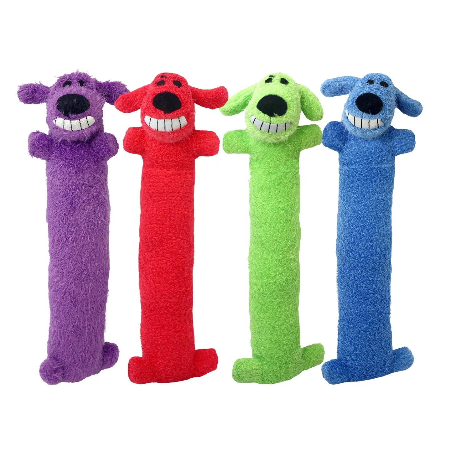 Multipet Loofa Dog Plush Dog Toy Assorted Colors