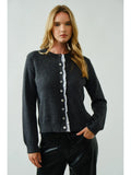 Woven Lace Buttondown Cardigan