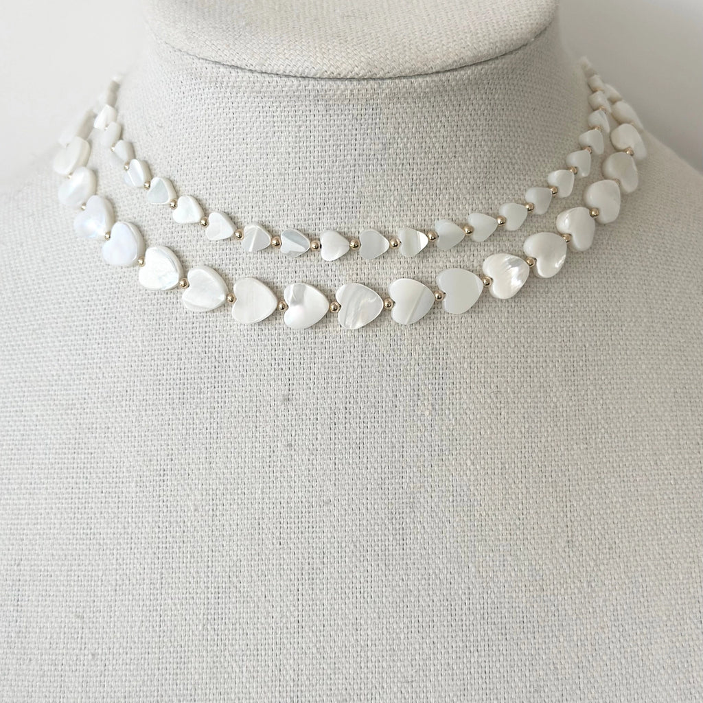 Pippa Quartz Small Heart Necklace