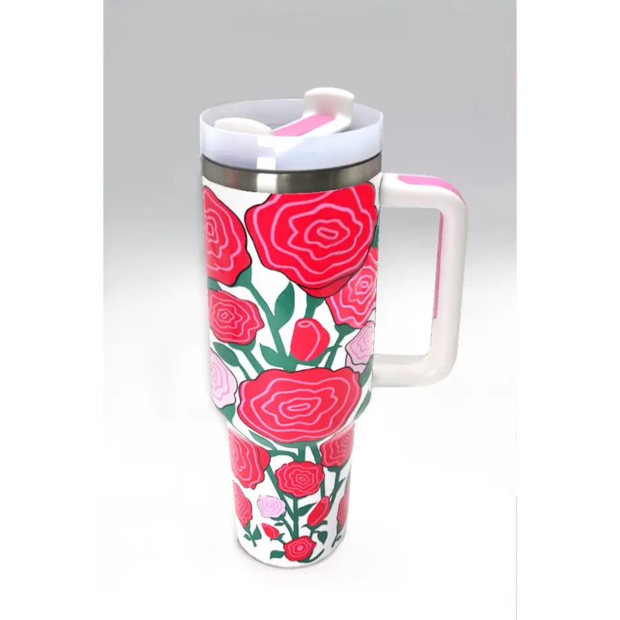 40oz Stainless Steel Tumbler Pink Bow