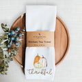 Fall Dish Towel - Thankful | Kitchen Towel