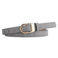 Grey Suede Frosted Belt