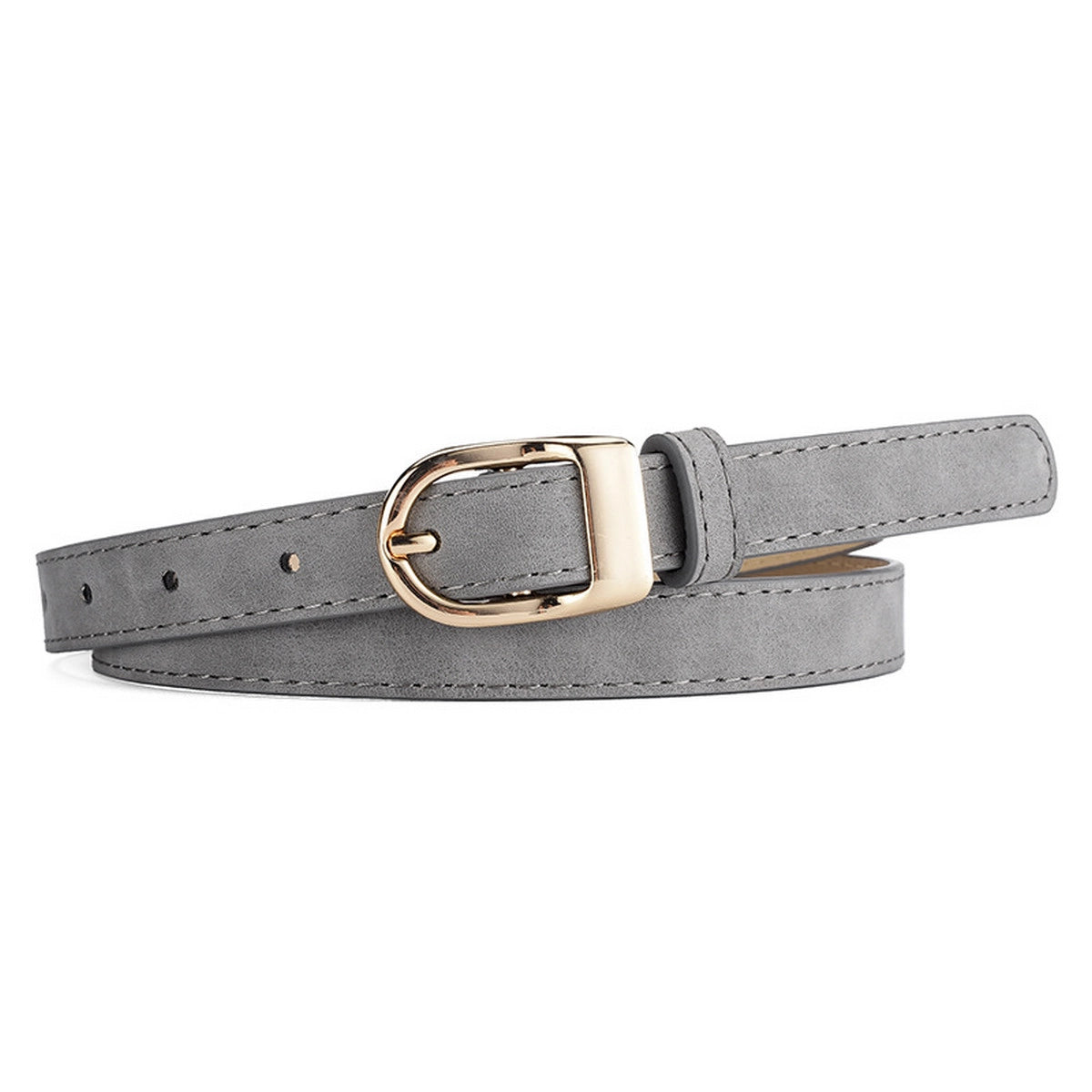 Grey Suede Frosted Belt