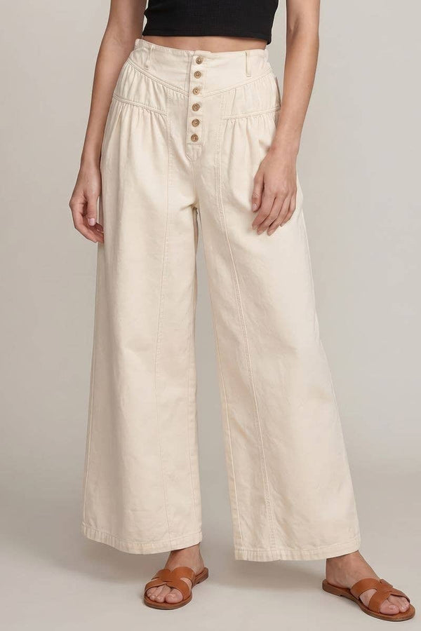 Cotton Twill Wide leg Pant