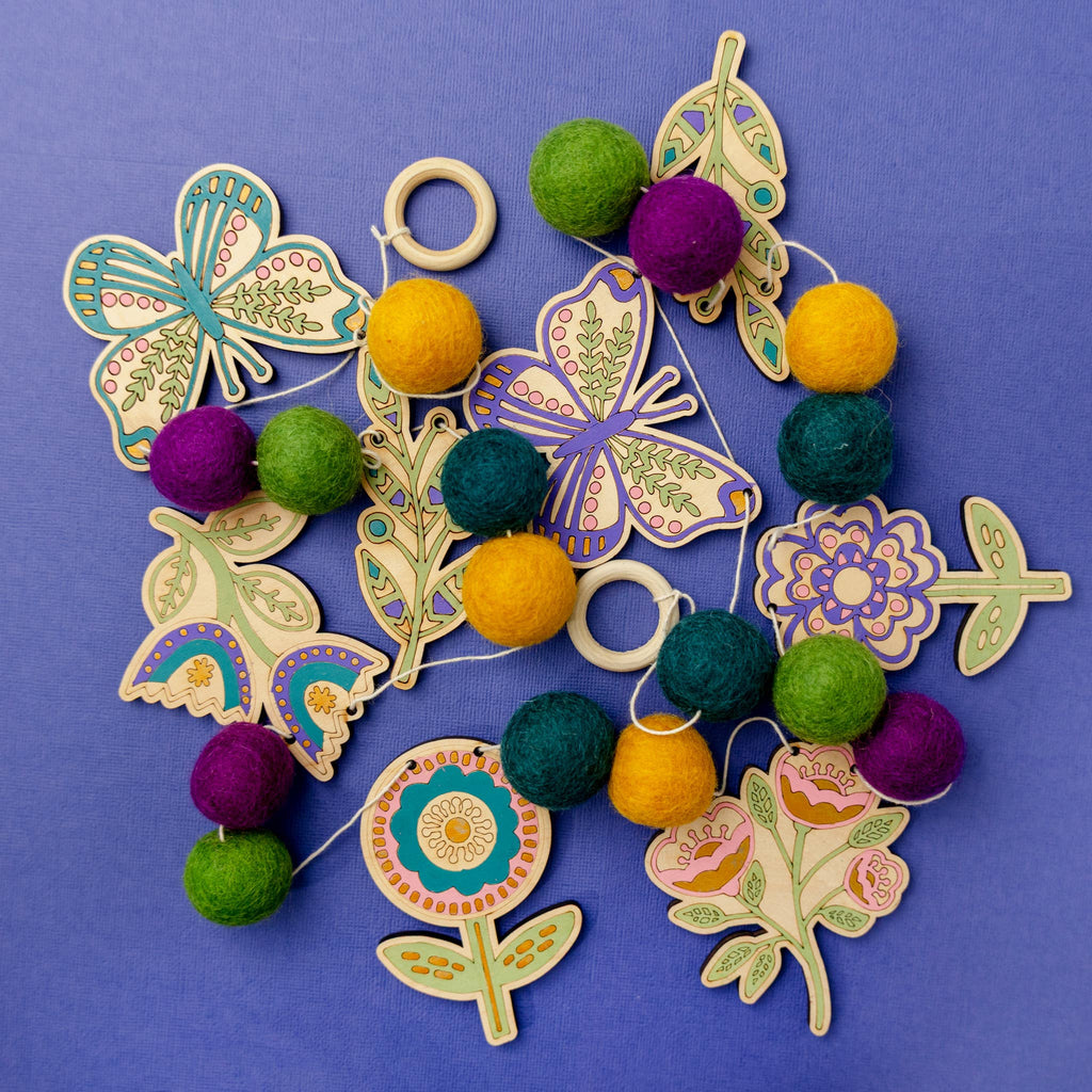 DIY Craft Kit - Folksy Flower Garland