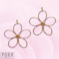 Wire Wrapped Flower Earring