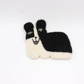 Nepal Handmade Dog Felt Coffee Cup Mug Table Mat Coasters-Husky