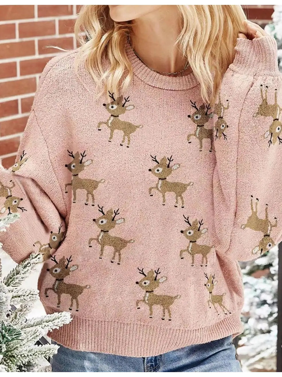 Reindeer Holiday Sweater