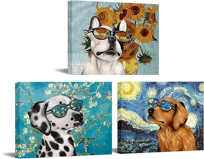 Van Gogh Dog Art