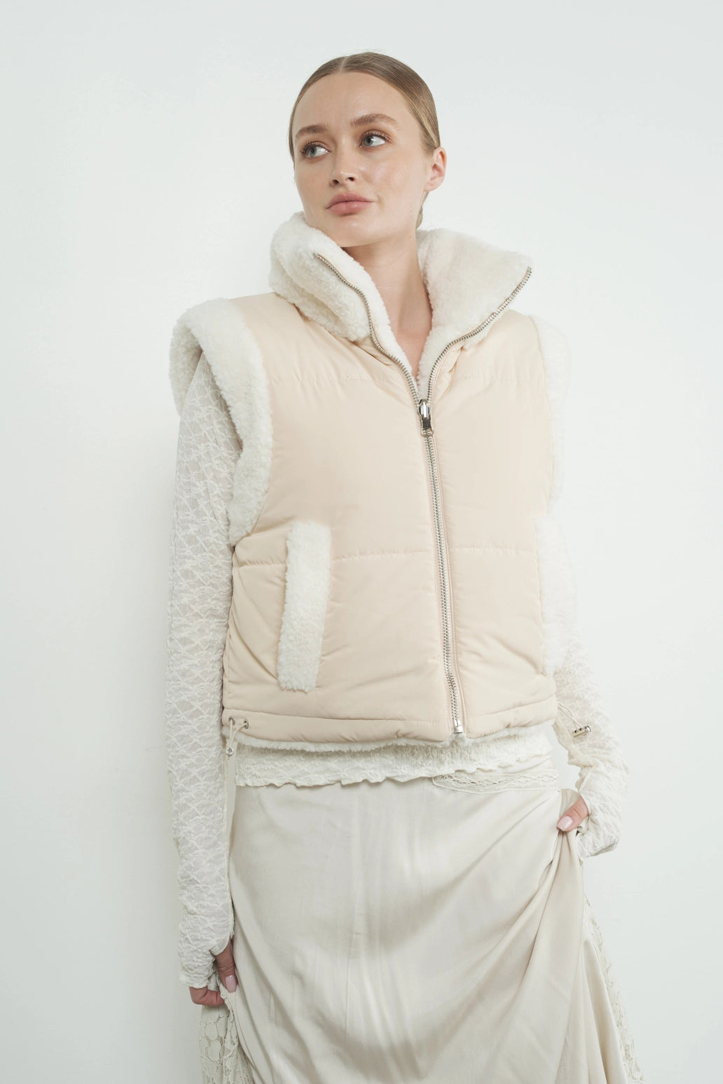 Holiday Reversible Sherpa Cozy Vest