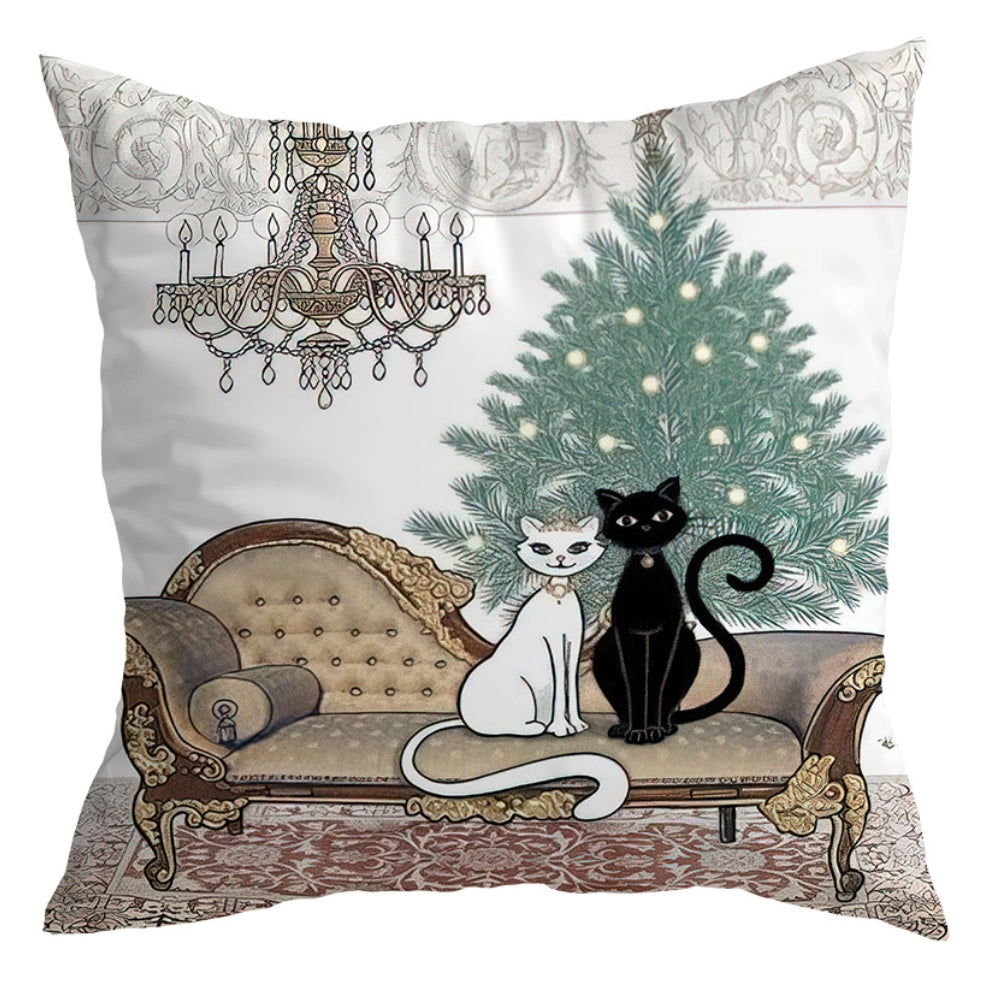 Vintage Cats & Christmas Tree