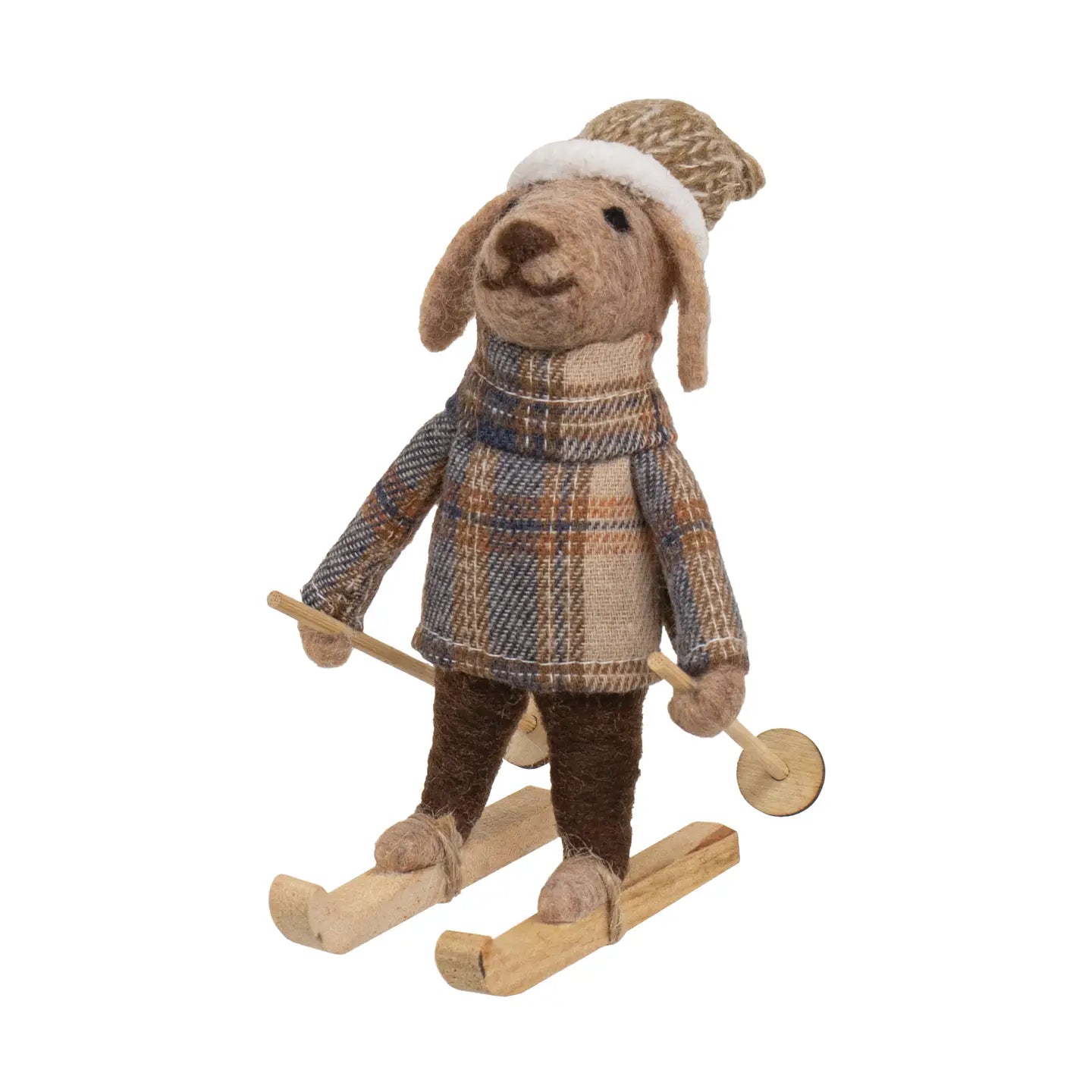 Ski Chalet Felted Dog