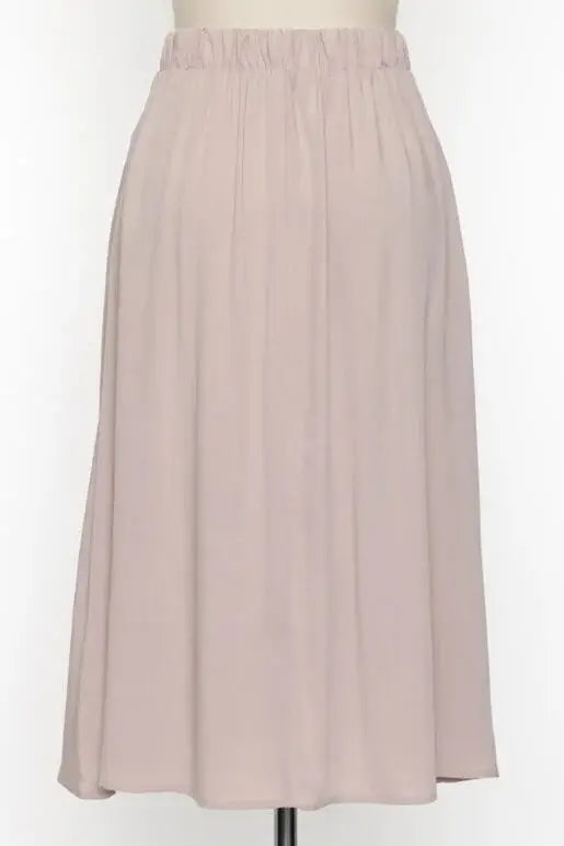 Button Down Midi Skirt