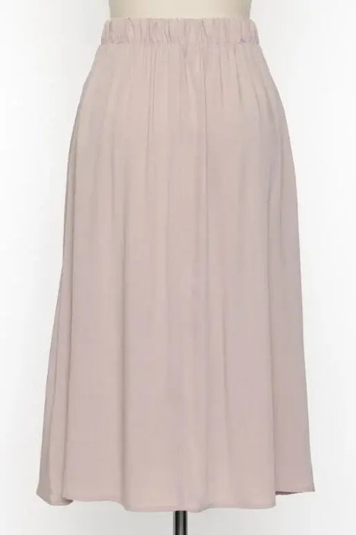 Button Down Midi Skirt