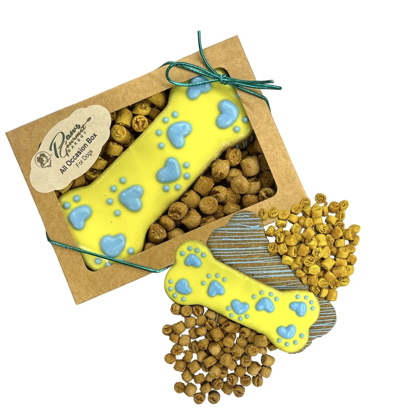 Paws Gourmet Bakery All Occasion Box Dog Treats, 2 Bones + 2