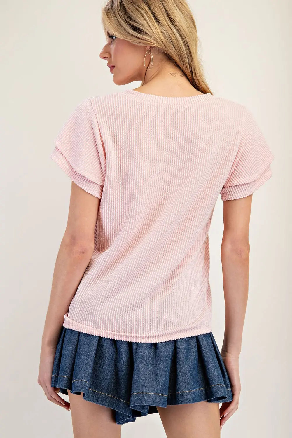 Flutter Sleeve Top