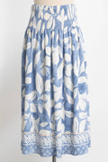 BLUE WILLOW SMOCKED SKIRT