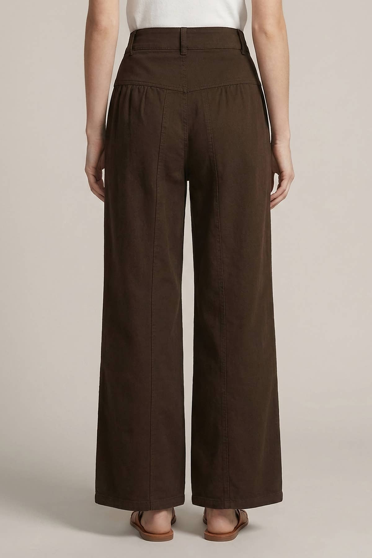 Cotton Twill Wide leg Pant