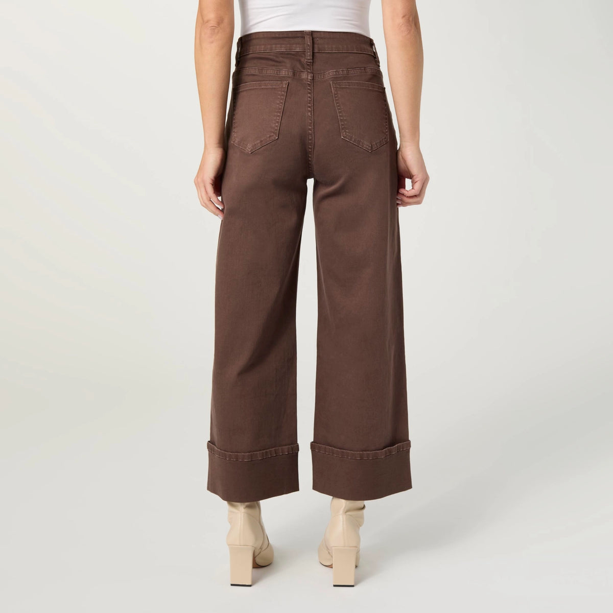 Wide Ankle Pant with Front Seam