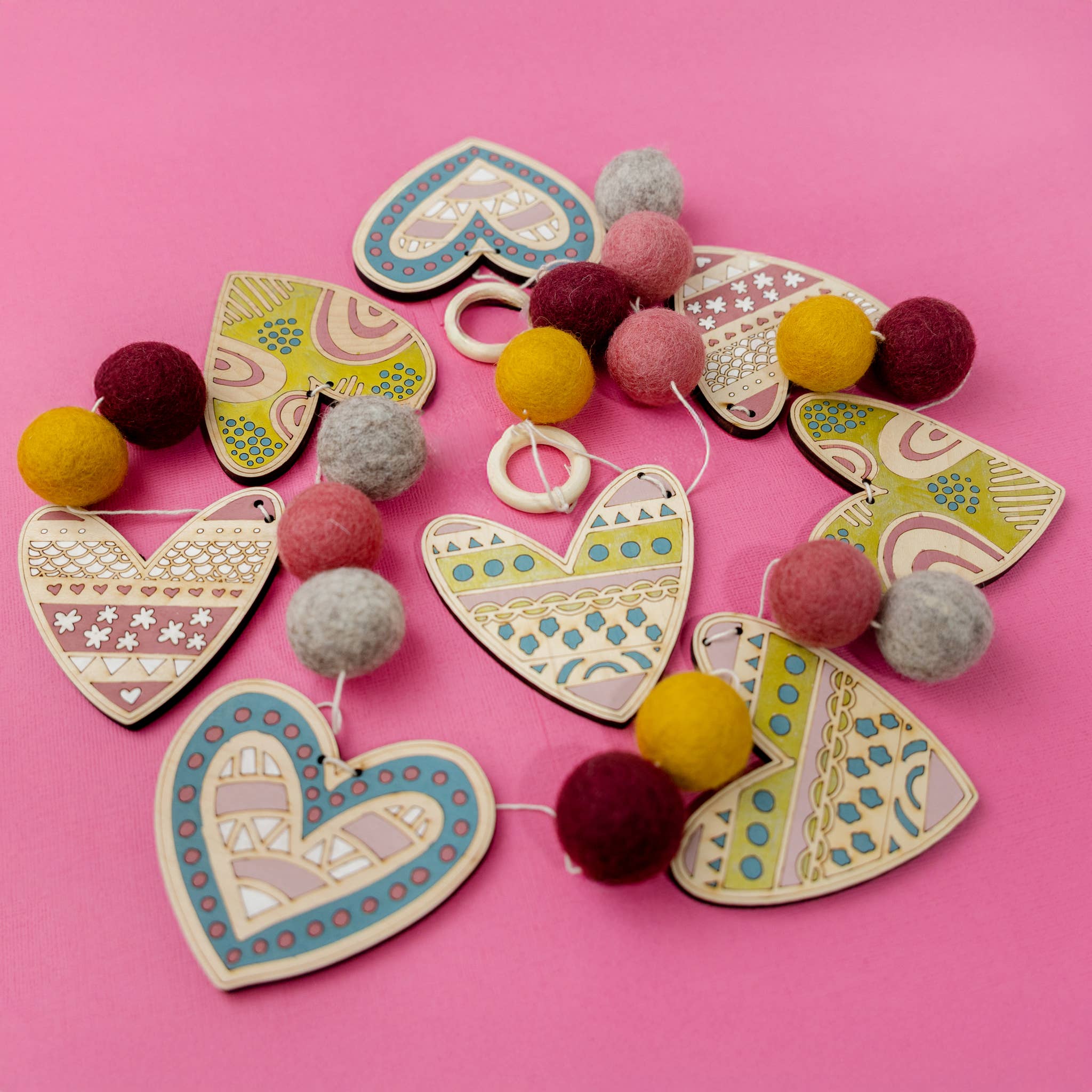 DIY Craft Kit - Heart Garland