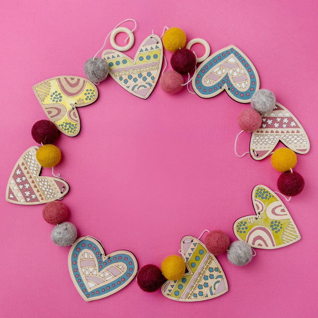 DIY Craft Kit - Heart Garland