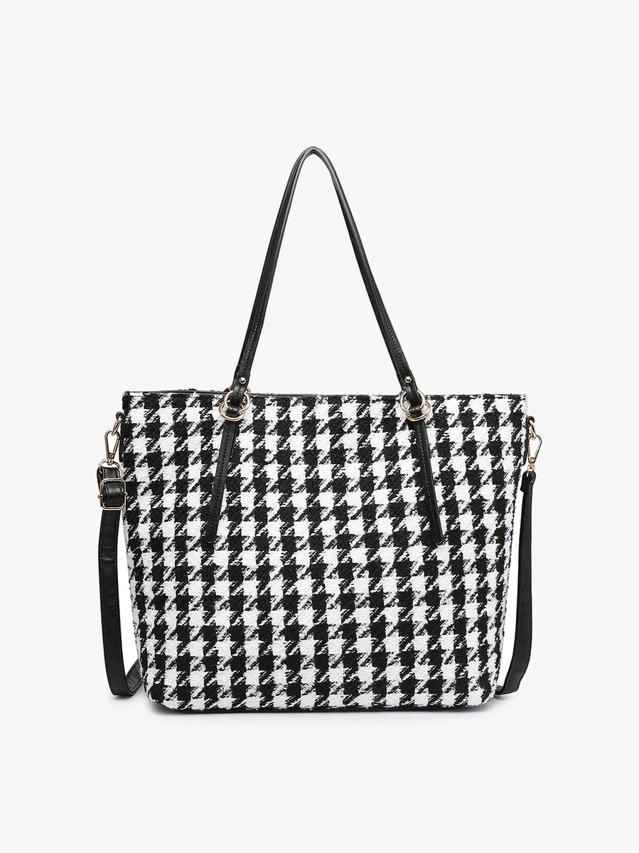 Houndstooth Ingrid Tote