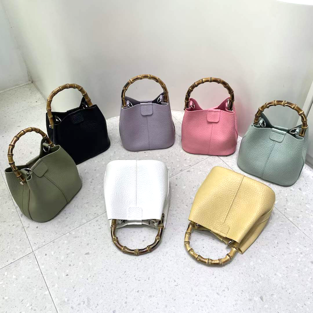 Bamboo Top Handle Crossbody