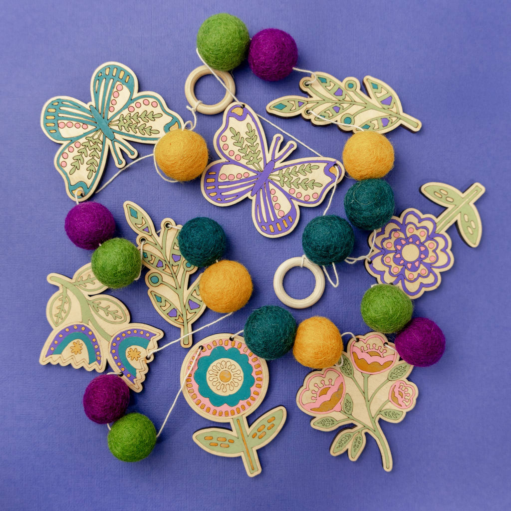 DIY Craft Kit - Folksy Flower Garland